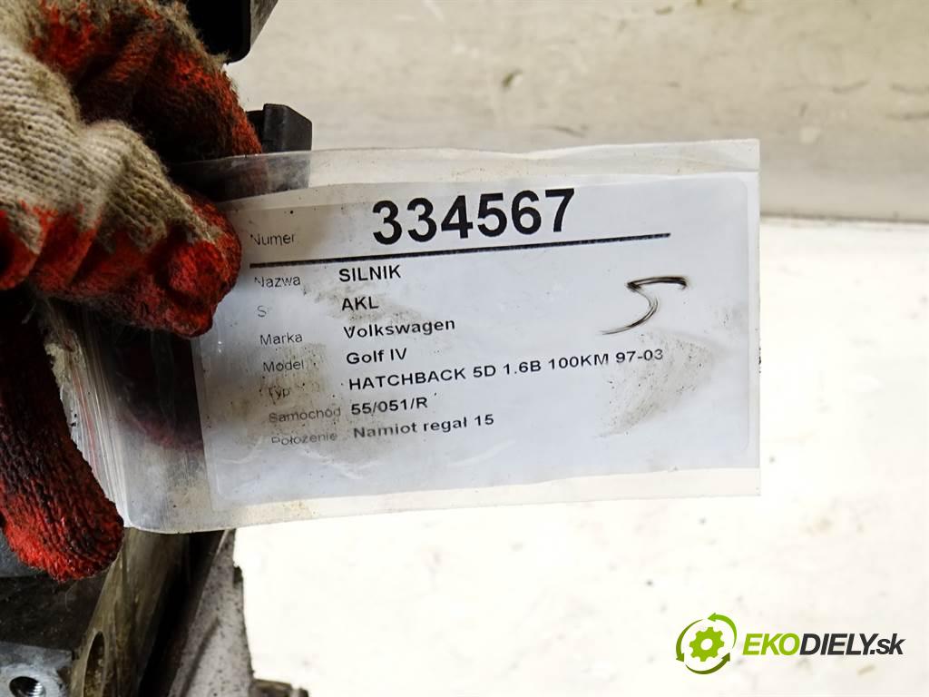 Volkswagen Golf IV  1999 74 kW HATCHBACK 5D 1.6B 100KM 97-03 1600 Motor AKL (Motory (kompletné))