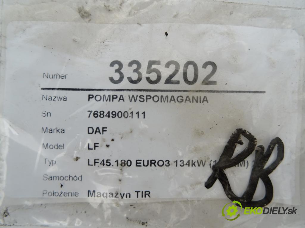 DAF LF 45 2001 - 2022    FA 45.180  Pumpa servočerpadlo 7684900111 (Servočerpadlá, pumpy riadenia)