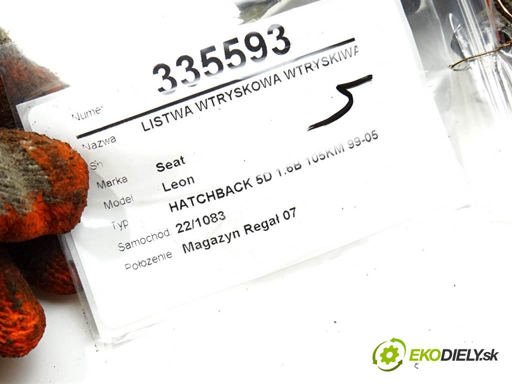 Seat Leon  2001 77 kW HATCHBACK 5D 1.6B 105KM 99-05 1600 Lišta vstrekovacia Vstrekovacie ventily 036133319AL (Vstrekovacie lišty)