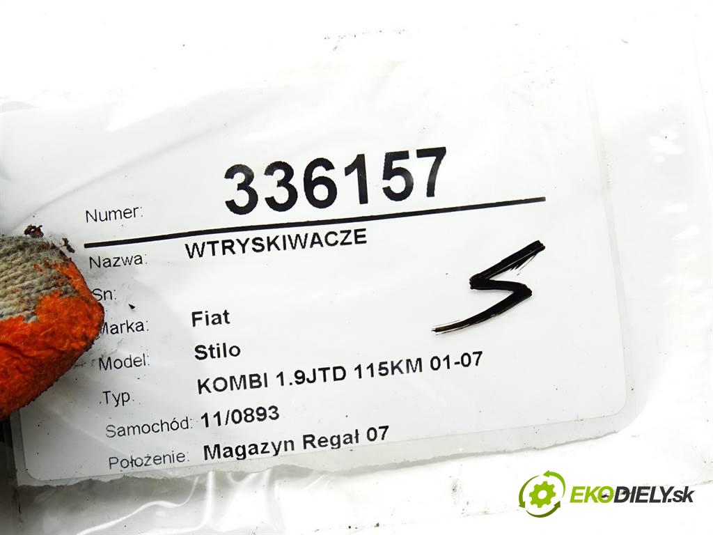 Fiat Stilo  2004 85KW KOMBI 1.9JTD 115KM 01-07 1900 vstřikovací ventily 0445110119