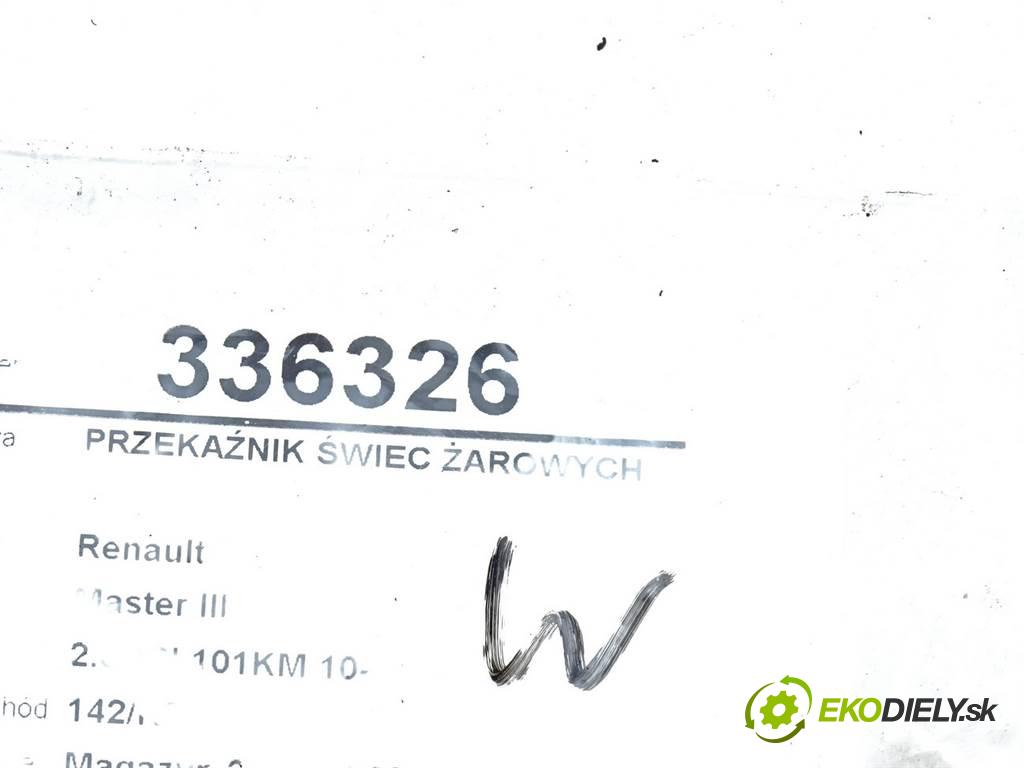 Renault Master III  2012 125KM 2.3DCI 101KM 10- 2300 relé svíček žhavení 8200859243 (Relé)