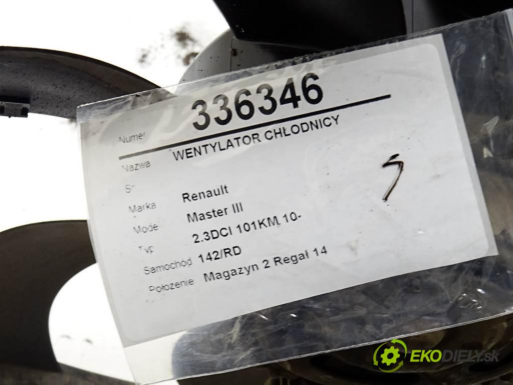 Renault Master III  2012 125KM 2.3DCI 101KM 10- 2300 Ventilátor chladiča 5000793 (Ventilátory)