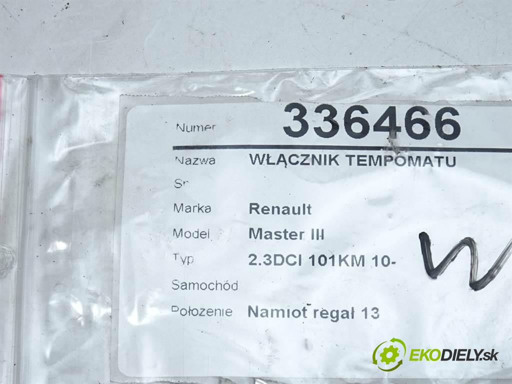Renault Master III    2.3DCI 101KM 10-  Spínač tempomatu