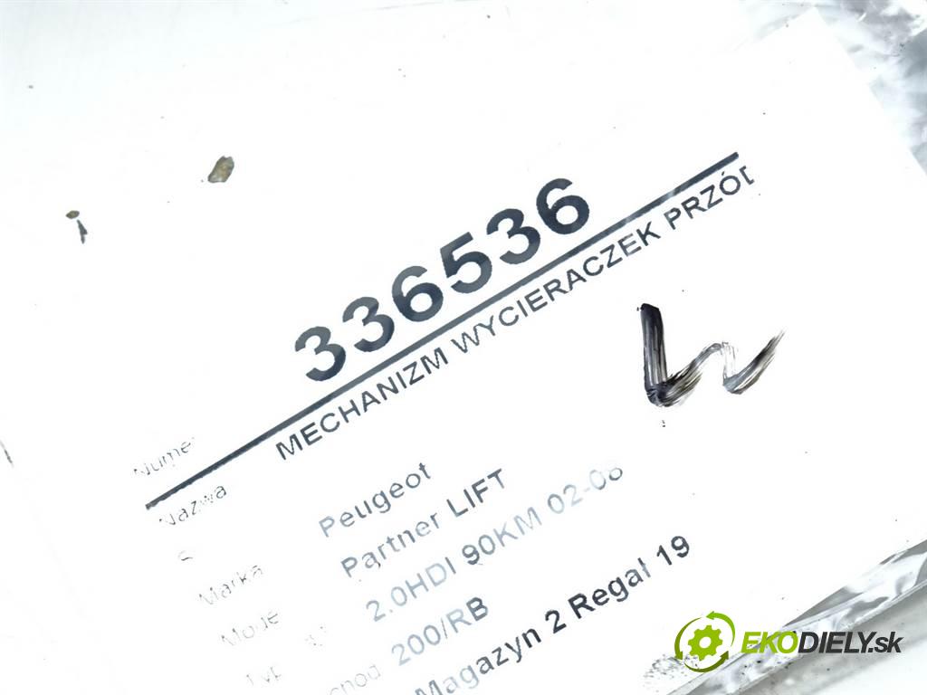 Peugeot Partner LIFT  2004 66 kW 2.0HDI 90KM 02-08 2000 Mechanizmus stieračov predný 53565602 (Motorčeky stieračov predné)