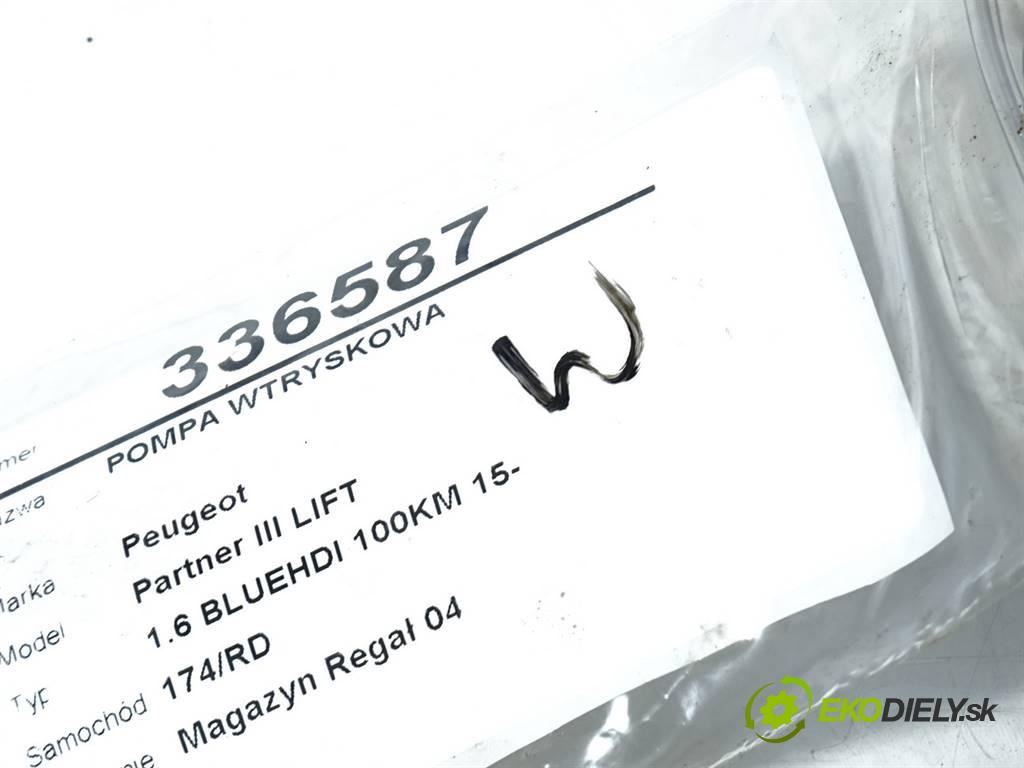 Peugeot Partner III LIFT  2016 73 kW 1.6 BLUEHDI 100KM 15- 1600 Pumpa vstrekovacia 0445010739 9811347380 (Vstrekovacie čerpadlá)