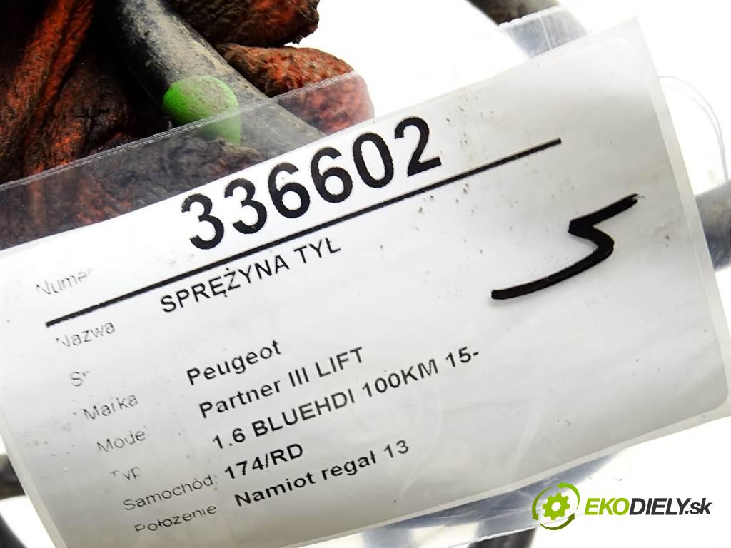 Peugeot Partner III LIFT  2016 73 kW 1.6 BLUEHDI 100KM 15- 1600 Pružina zad  (Ostatné)
