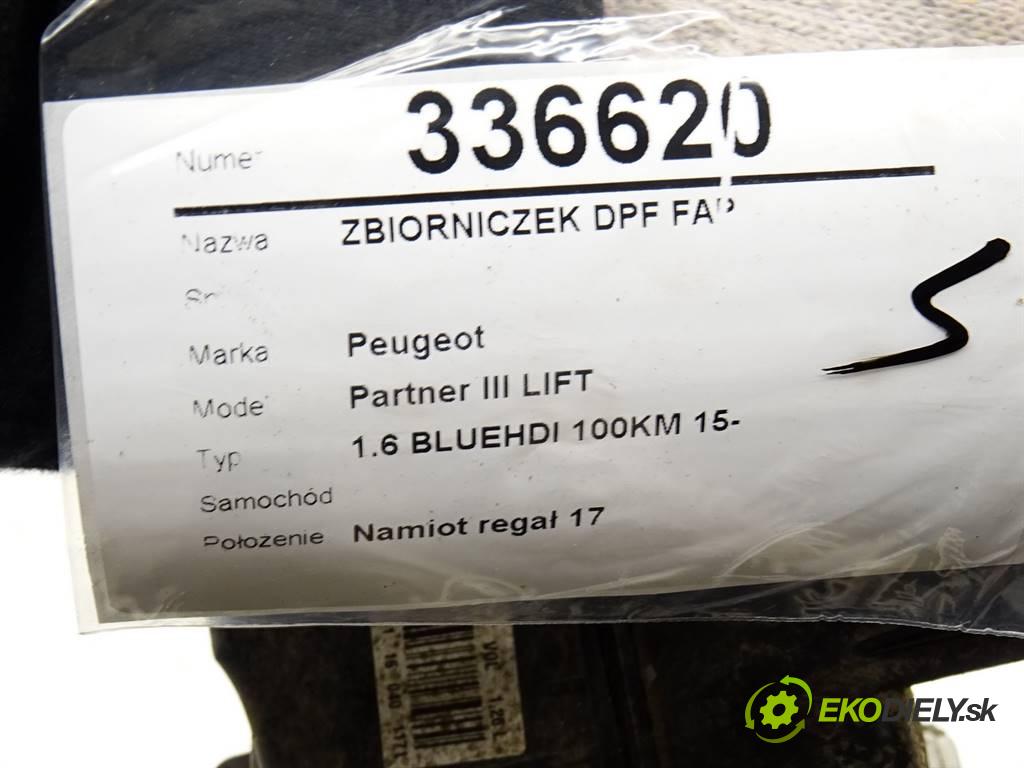 Peugeot Partner III LIFT    1.6 BLUEHDI 100KM 15-  nádržka DPF FAP 9802990980 (Ostatní)