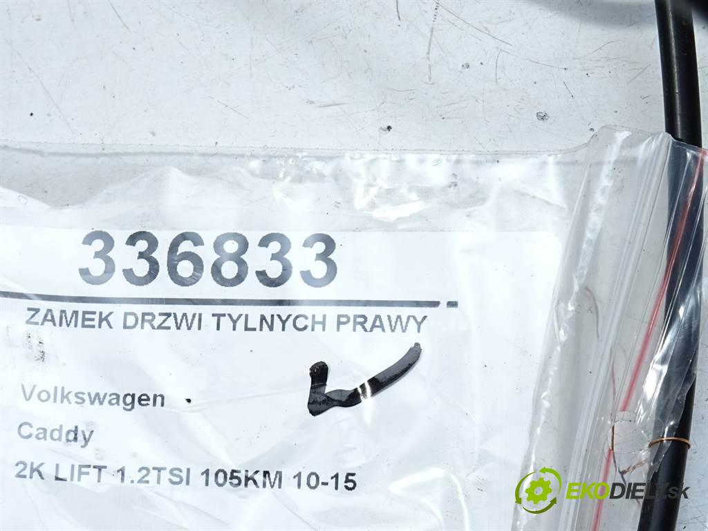 Volkswagen Caddy    2K LIFT 1.2TSI 105KM 10-15  zámok dveře zadní část pravý 2K0843654BD