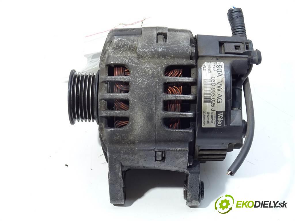 Volkswagen Polo IV 9N  2003 40KW HATCHBACK 5D 1.2B 54KM 01-09 1200 Alternátor 03D903025J (Alternátory)