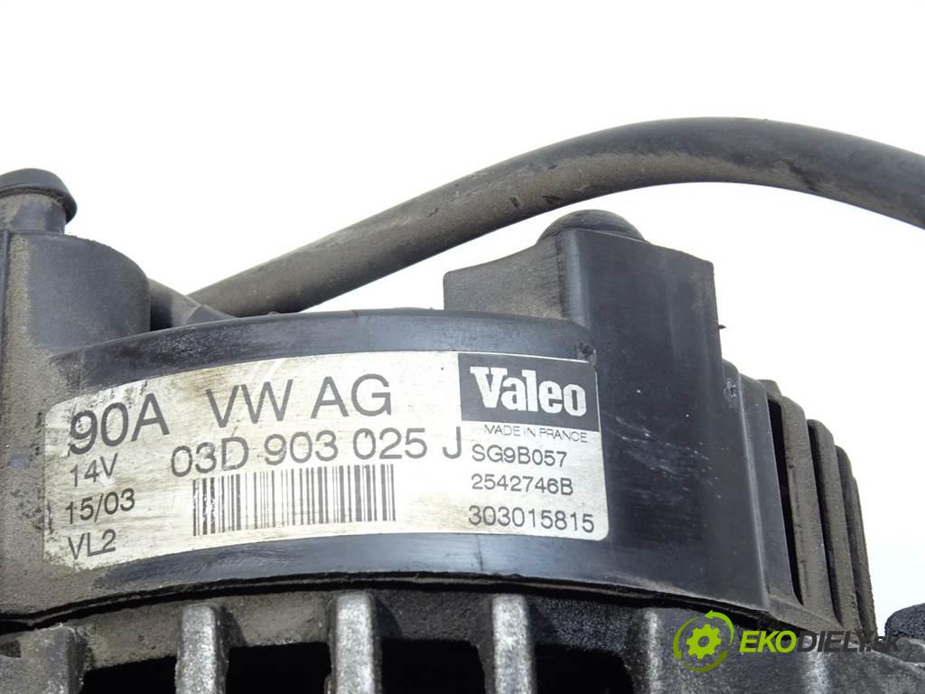 Volkswagen Polo IV 9N  2003 40KW HATCHBACK 5D 1.2B 54KM 01-09 1200 Alternátor 03D903025J (Alternátory)