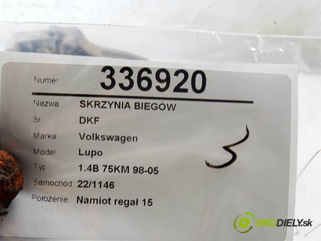 Volkswagen Lupo  1998 55 kW 1.4B 75KM 98-05 1400 Prevodovka DKF (Prevodovky)