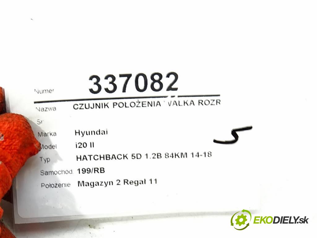 Hyundai i20 II  2016 61,8 HATCHBACK 5D 1.2B 84KM 14-18 1200 snímač pozice vačkového hřídele 39350-3F000 (Snímače polohy kliky, vačky)