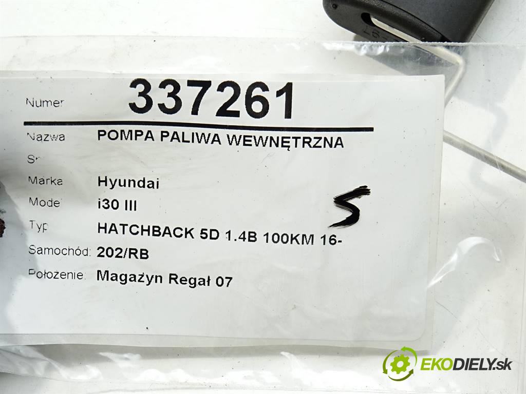 Hyundai i30 III  2019 140KM HATCHBACK 5D 1.4B 100KM 16- 1400 Pumpa paliva vnútorná 31110-G4000 (Palivové pumpy, čerpadlá, plaváky)