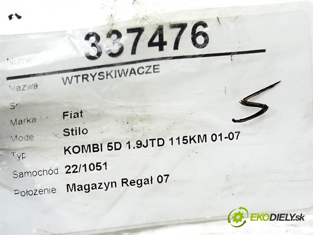 Fiat Stilo  2003 85 kW KOMBI 5D 1.9JTD 115KM 01-07 1900 vstřikovací ventily 0445110119