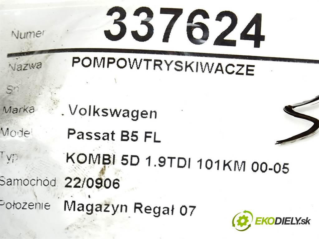 Volkswagen Passat B5 FL  2003 74 kW KOMBI 5D 1.9TDI 101KM 00-05 1900 vstrekovače 0414720037 (Vstrekovače)