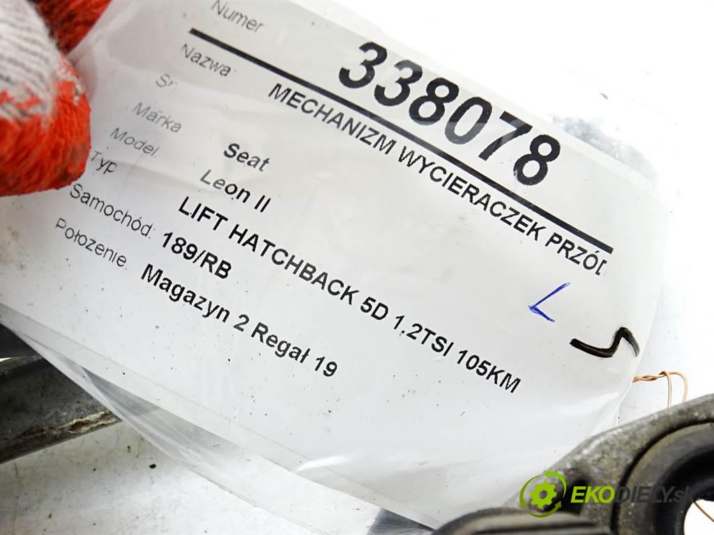 Seat Leon II  2012 77 kW LIFT HATCHBACK 5D 1.2TSI 105KM 09-12 1200 Mechanizmus stieračov predný ľavy 1P0955119C