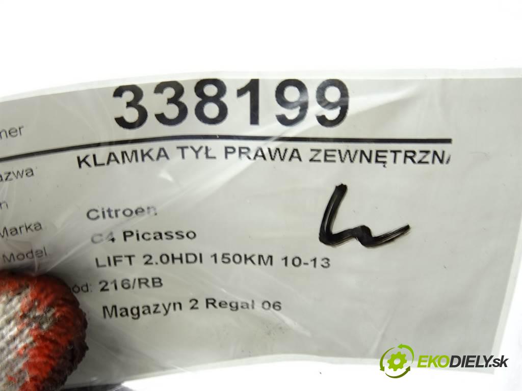 Citroen C4 Picasso  2010 110 kW LIFT 2.0HDI 150KM 10-13 2000 Kľučka zad pravá vonkajšia  (Ostatné)