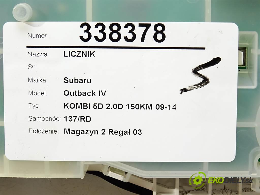 Subaru Outback IV  2010 110kW KOMBI 5D 2.0D 150KM 09-14 2000 Prístrojovka 85003AJ50 (Prístrojové dosky, displeje)