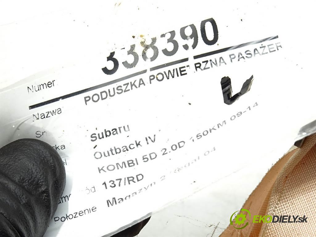 Subaru Outback IV  2010 110kW KOMBI 5D 2.0D 150KM 09-14 2000 AirBag spolujazdca EZ5-S0809 (Airbagy)