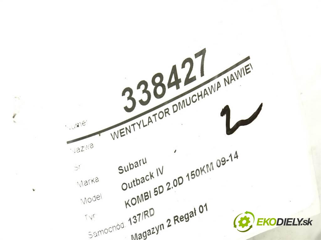 Subaru Outback IV  2010 110kW KOMBI 5D 2.0D 150KM 09-14 2000 Ventilátor ventilátor kúrenia 272700-5290 (Ventilátory kúrenia)
