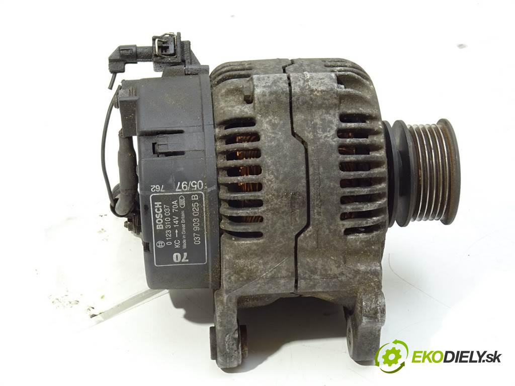 Audi A3 8L  1997 74 kW HATCHBACK 3D 1.6B 101KM 96-00 1600 Alternátor 037903025B (Alternátory)