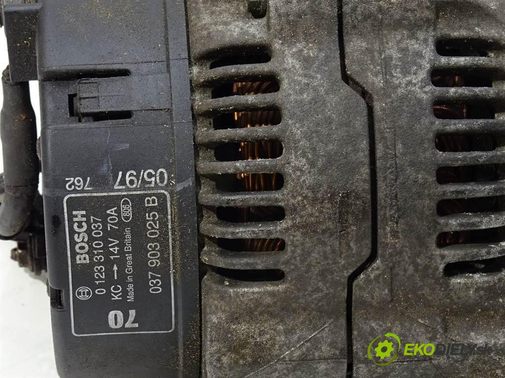 Audi A3 8L  1997 74 kW HATCHBACK 3D 1.6B 101KM 96-00 1600 Alternátor 037903025B (Alternátory)
