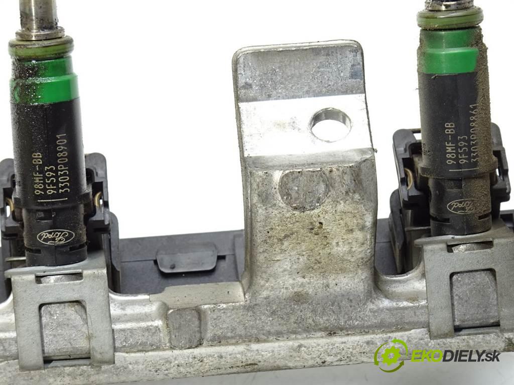 Ford Fiesta V  2003 55KW HATCHBACK 5D 1.25B 75KM 02-08 1242 Lišta vstrekovacia Vstrekovacie ventily 98MF-BB (Vstrekovacie lišty)