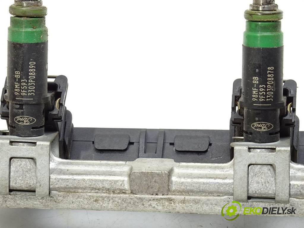 Ford Fiesta V  2003 55KW HATCHBACK 5D 1.25B 75KM 02-08 1242 Lišta vstrekovacia Vstrekovacie ventily 98MF-BB (Vstrekovacie lišty)