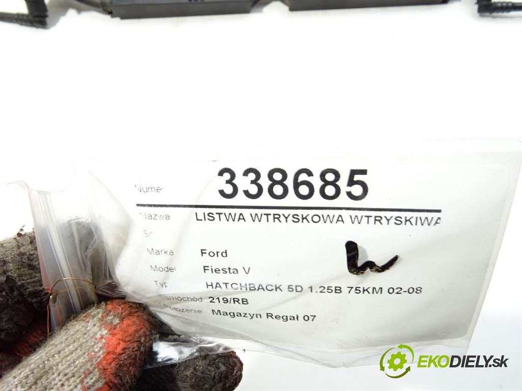 Ford Fiesta V  2003 55KW HATCHBACK 5D 1.25B 75KM 02-08 1242 Lišta vstrekovacia Vstrekovacie ventily 98MF-BB (Vstrekovacie lišty)