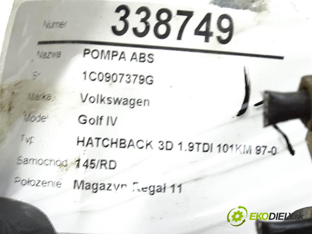 Volkswagen Golf IV  2001 74 kW HATCHBACK 3D 1.9TDI 101KM 97-03 1900 Pumpa ABS 1C0907379G (Pumpy ABS)