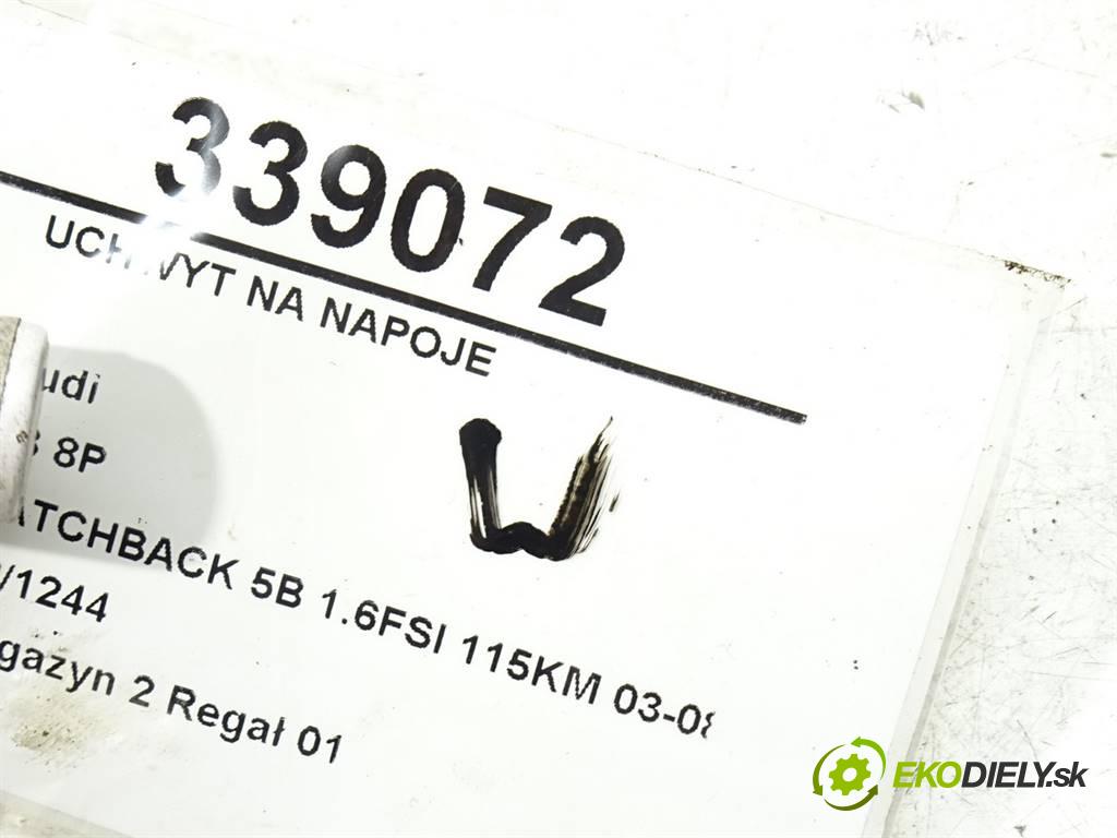 Audi A3 8P  2006  HATCHBACK 5B 1.6FSI 115KM 03-08 1600 Držiak na nápoje 8P0862534B (Úchyty, držiaky na nápoje)