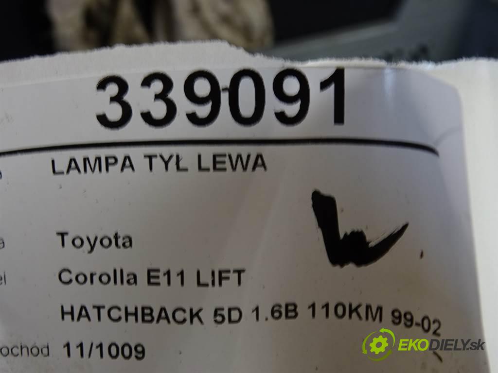 Toyota Corolla E11 LIFT  2000 81kw HATCHBACK 5D 1.6B 110KM 99-02 1600 Svetlo zad ľavá strana  (Ostatné)