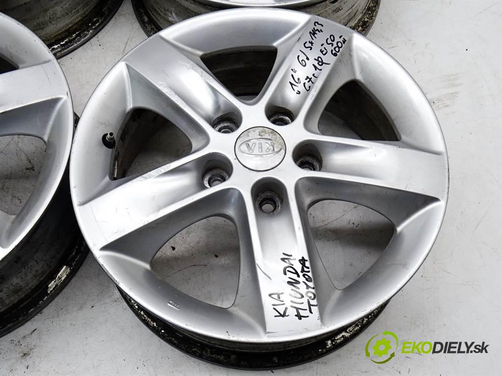 Kia     16 6J 5X114,3 ET51  disky hliníkové 16  (Hliníkové)