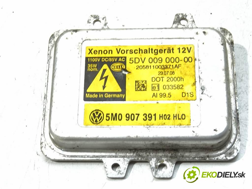 Volkswagen Golf V  2008 90 kW PLUS 1.4TSI 122KM 03-09 1400 Menič XENON 5M0907391 (Riadiace jednotky xenónu)