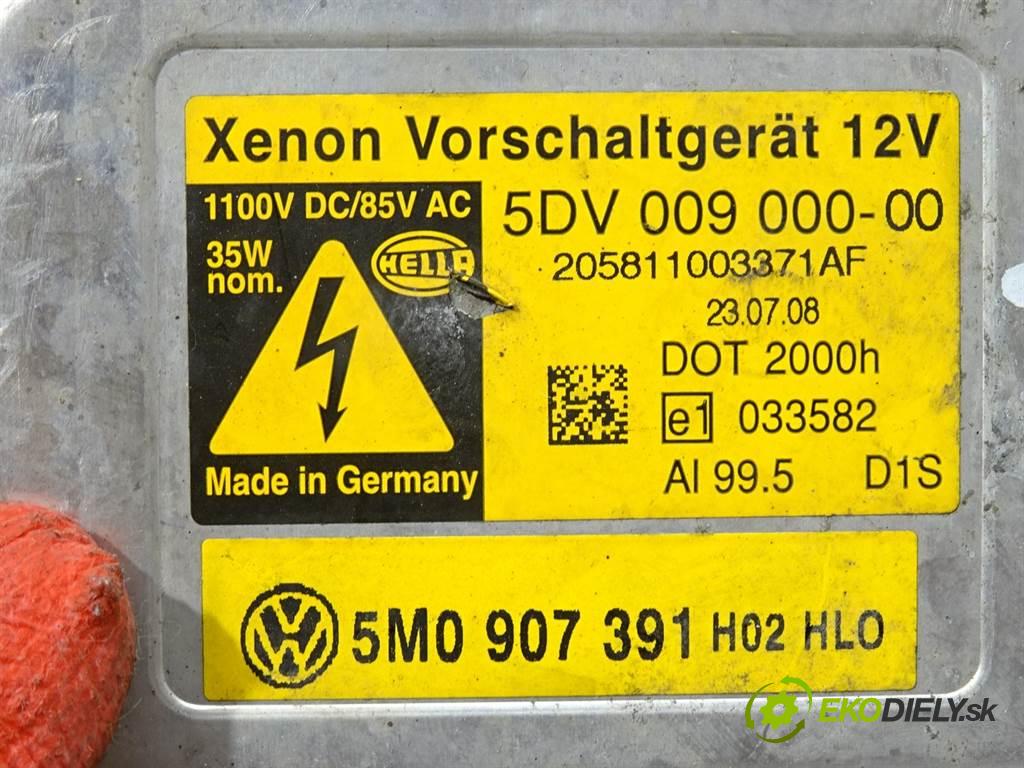 Volkswagen Golf V  2008 90 kW PLUS 1.4TSI 122KM 03-09 1400 Menič XENON 5M0907391 (Riadiace jednotky xenónu)