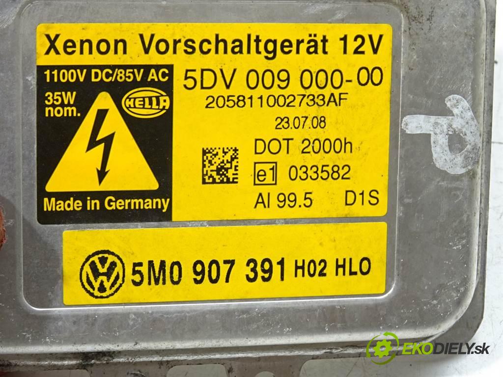 Volkswagen Golf V    PLUS 1.4TSI 122KM 03-09  Menič XENON 5M0907391 (Riadiace jednotky xenónu)
