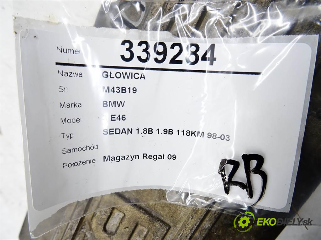 BMW 3 E46    SEDAN 1.8B 1.9B 118KM 98-03  hlava válců M43B19 (Hlavy válců)