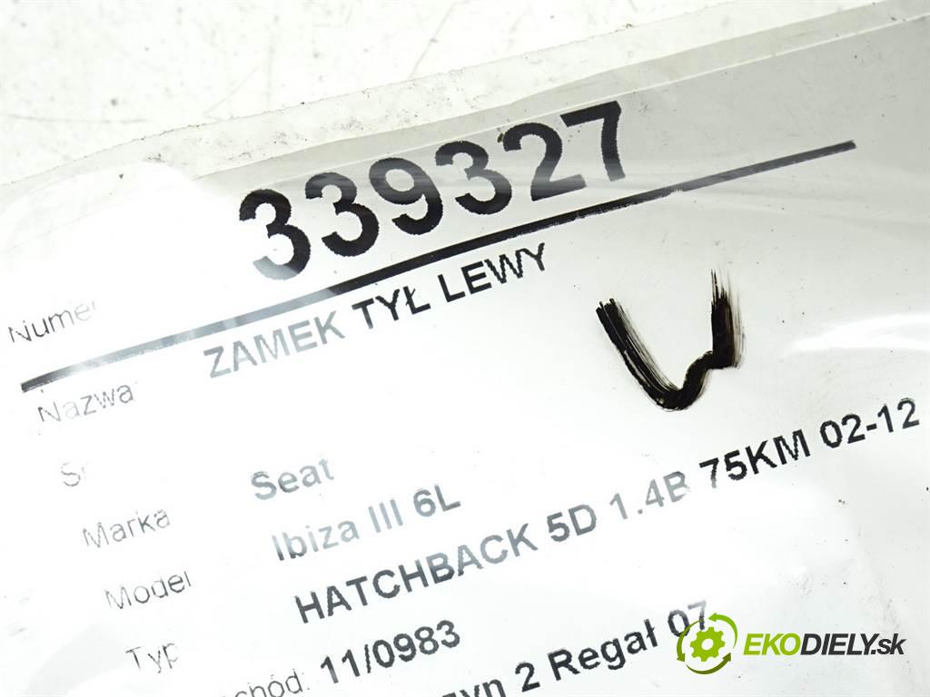 Seat Ibiza III 6L  2006 55 kW HATCHBACK 5D 1.4B 75KM 02-12 1400 zámok zad ľavy