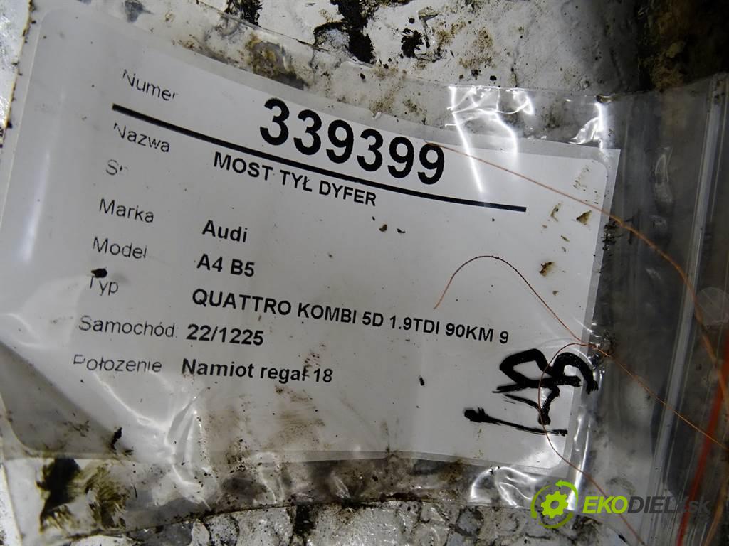 Audi A4 B5  1996 81 kW QUATTRO KOMBI 5D 1.9TDI 90KM 94-01 1900 Most zad ,diferenciál 01H525085 (Zadné)