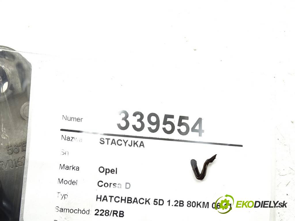 Opel Corsa D   2007 59KW HATCHBACK 5D 1.2B 80KM 06-11 1229 spinačka  (Spínacie skrinky a kľúče)