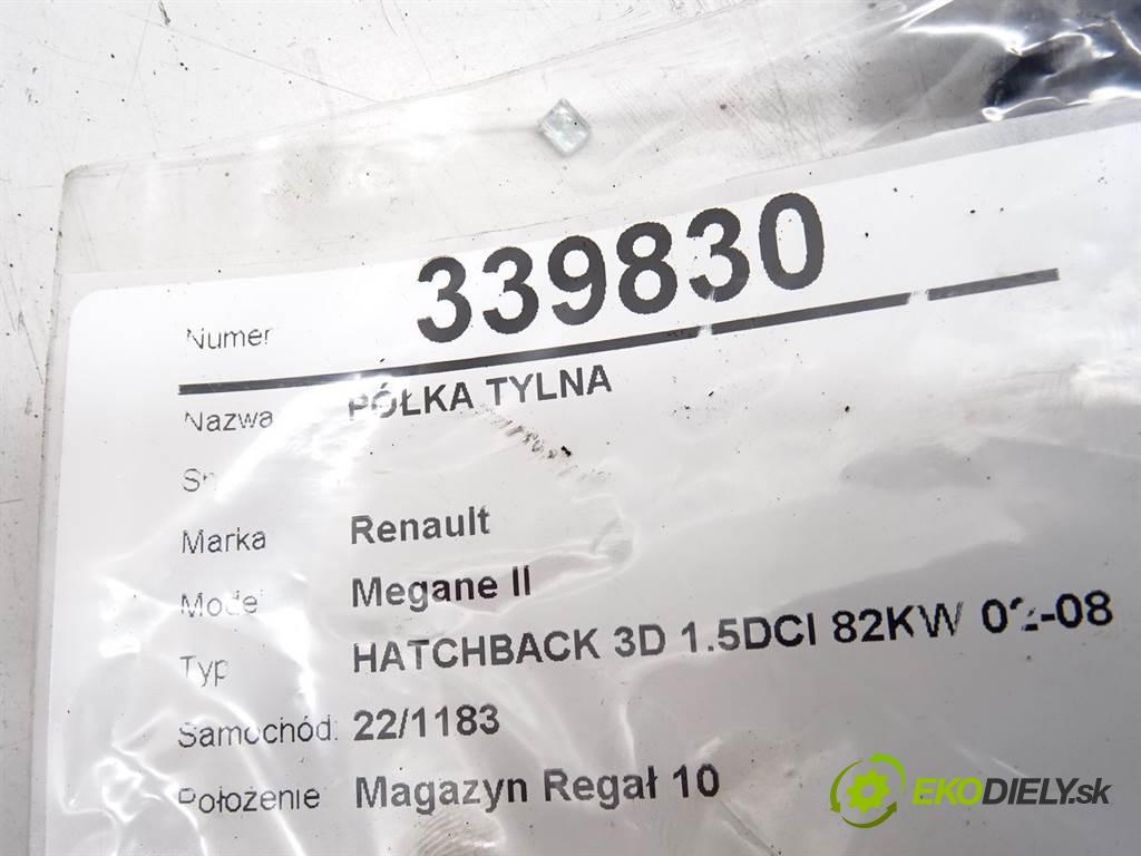 Renault Megane II  2003  HATCHBACK 3D 1.5DCI 82KW 02-08 1500 Pláto zadná  (Pláta zadné)