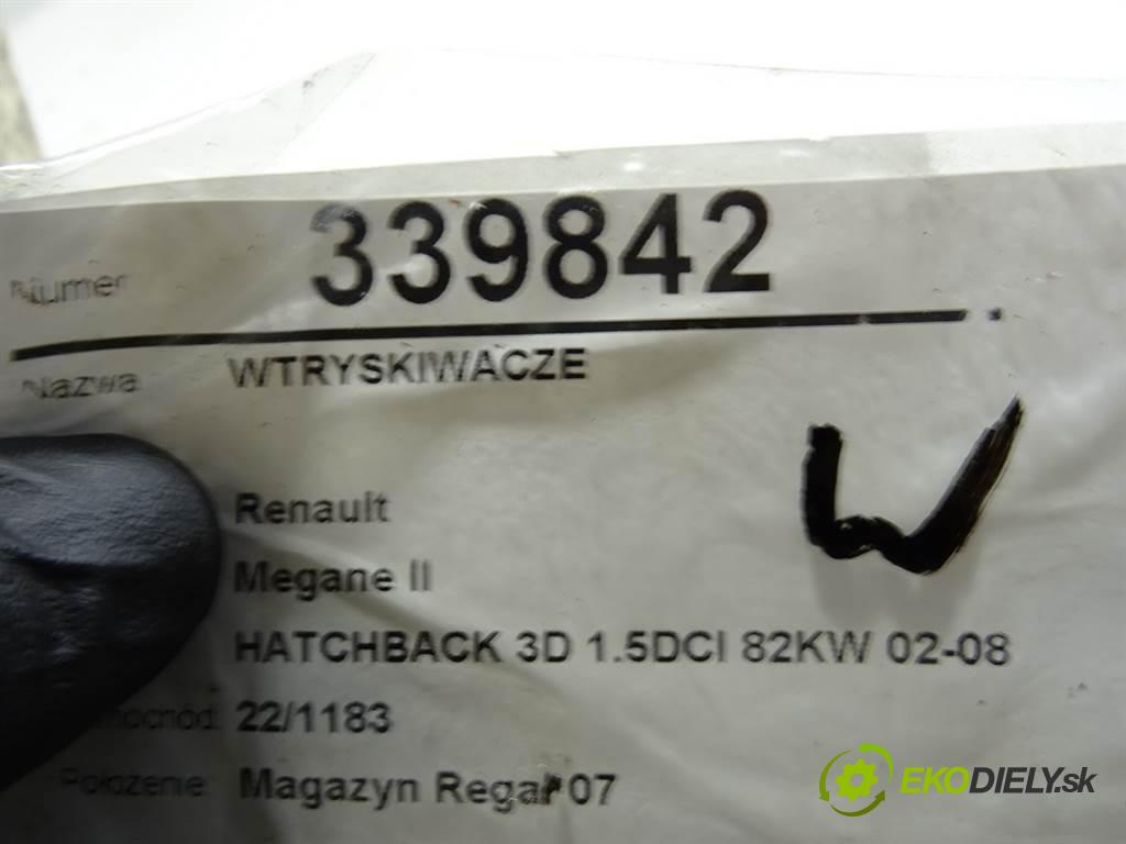 Renault Megane II  2003  HATCHBACK 3D 1.5DCI 82KW 02-08 1500 Vstrekovacie ventily 8200206565 (Vstrekovacie ventily)