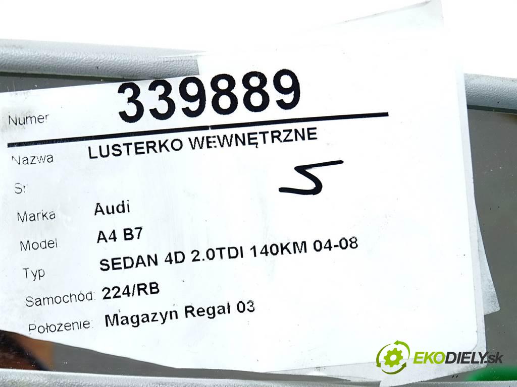 Audi A4 B7  2006 103KW SEDAN 4D 2.0TDI 140KM 04-08 1968 zpětné zrcátko vnitřní  (Světla vnitřní)
