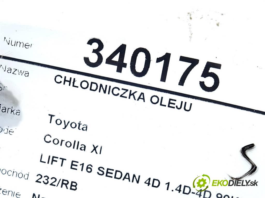 Toyota Corolla XI  2018  LIFT E16 SEDAN 4D 1.4D-4D 90KM 13-19 1400 Chladič oleja  (Chladiče oleja)