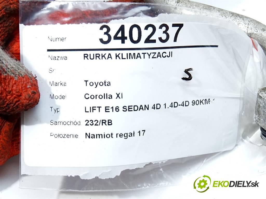 Toyota Corolla XI  2018  LIFT E16 SEDAN 4D 1.4D-4D 90KM 13-19 1400 rúrka klimatizácie  (Rúrky klimatizácie)
