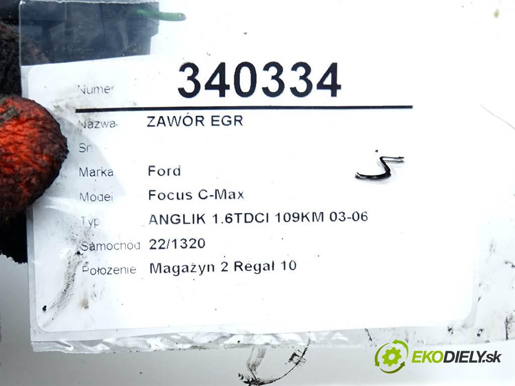 Ford Focus C-Max  2004 80 kW ANGLIK 1.6TDCI 109KM 03-06 1600 Ventil EGR 9651839180 (EGR ventily)