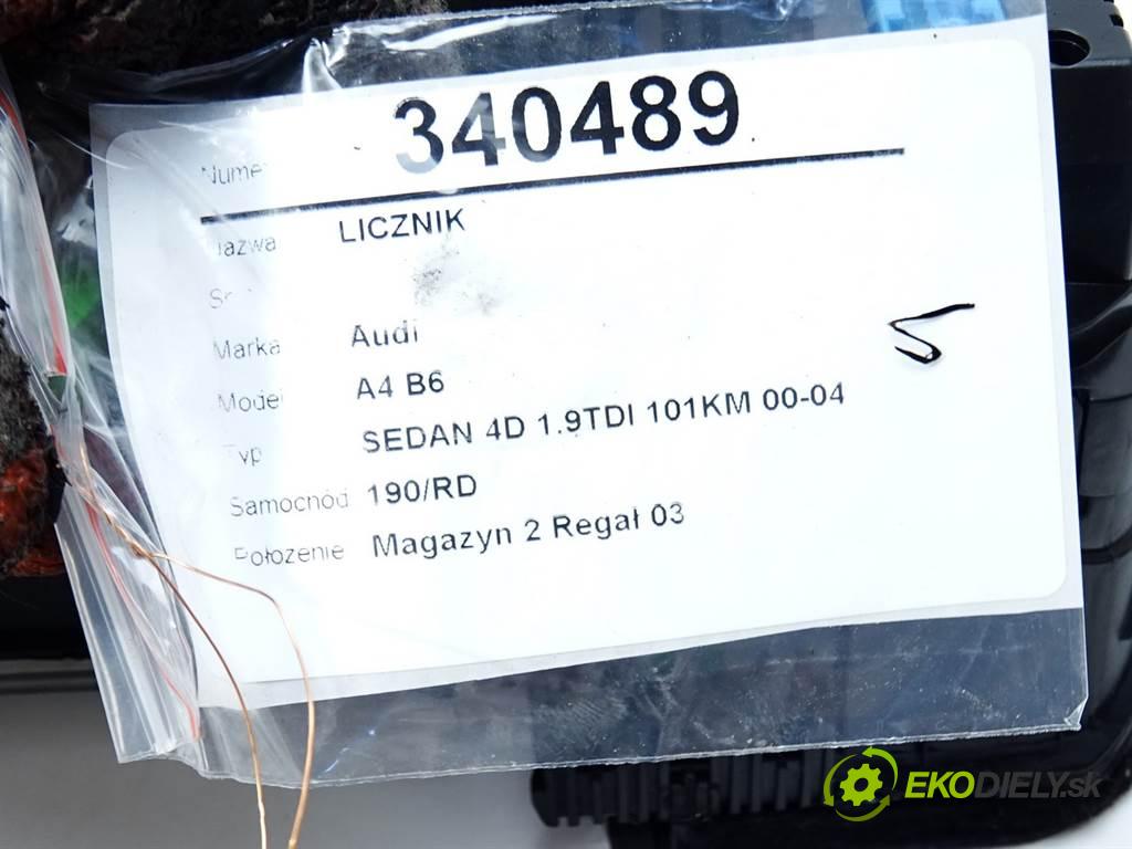 Audi A4 B6  2001 74 kW SEDAN 4D 1.9TDI 101KM 00-04 1900 Prístrojovka 8E0920900G (Prístrojové dosky, displeje)