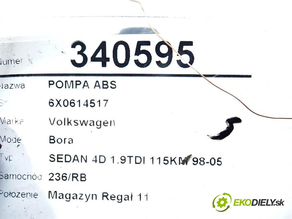 Volkswagen Bora  1999 85 kW SEDAN 4D 1.9TDI 115KM 98-05 1900 Pumpa ABS 6X0614517 (Pumpy ABS)