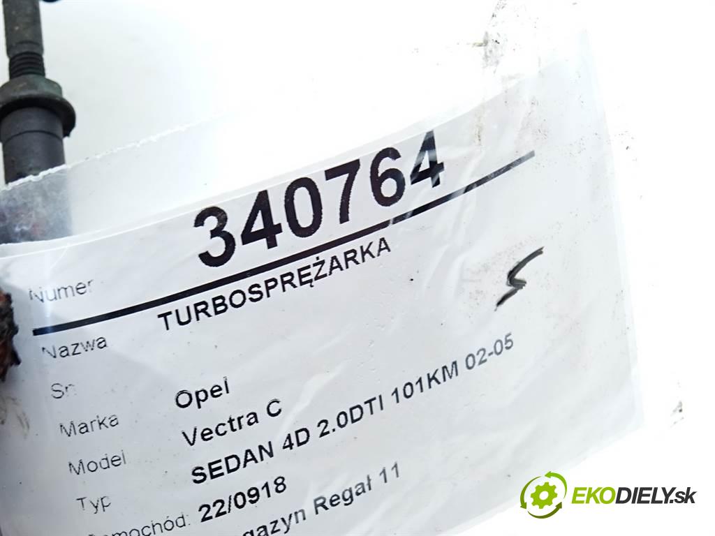 Opel Vectra C  2003 74 kW SEDAN 4D 2.0DTI 101KM 02-05 2000 Turbodúchadlo,turbo 24461826 (Turbodúchadlá (kompletné))