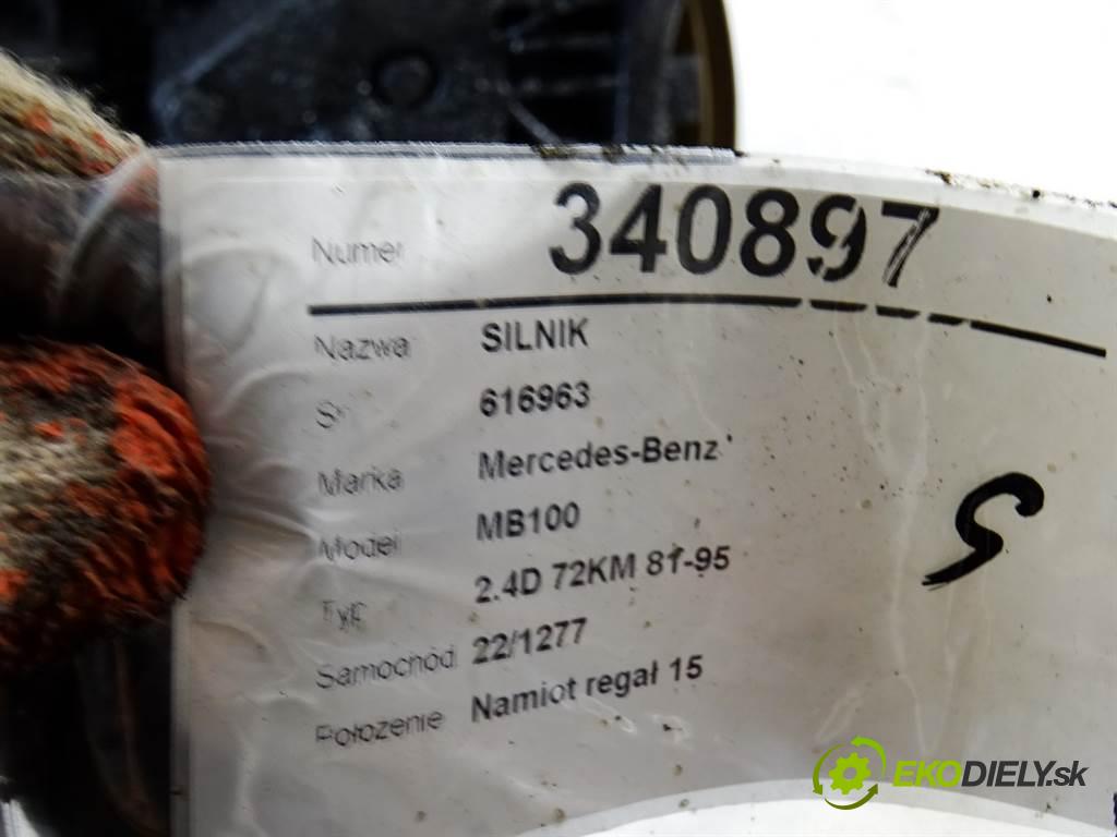 Mercedes-Benz MB100  1990  2.4D 72KM 81-95 2400 Motor 616963 (Motory (kompletné))